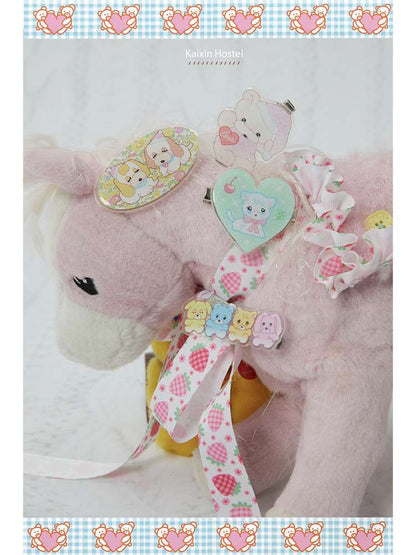 Cartoon Print Gel Hairpin Set【s0000015036】