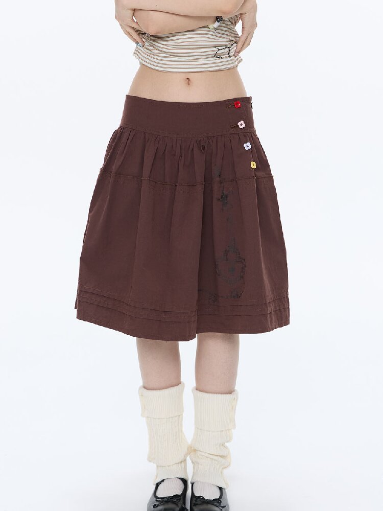 Retro Love Lock Vine Short Skirt【s0000016375】