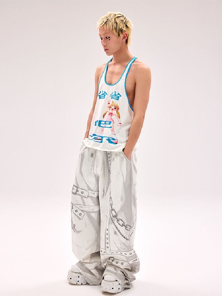 “Save It” Printed Tank Top【s0000012180】