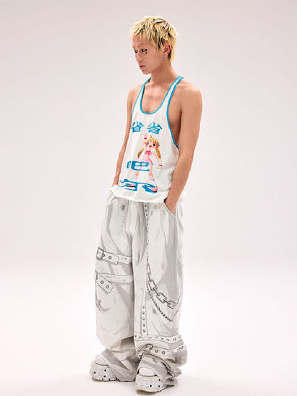 “Save It” Printed Tank Top【s0000012180】