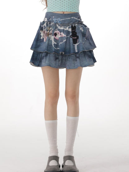 Misty Tone Slim Sweet Cool Skirt【s0000016840】