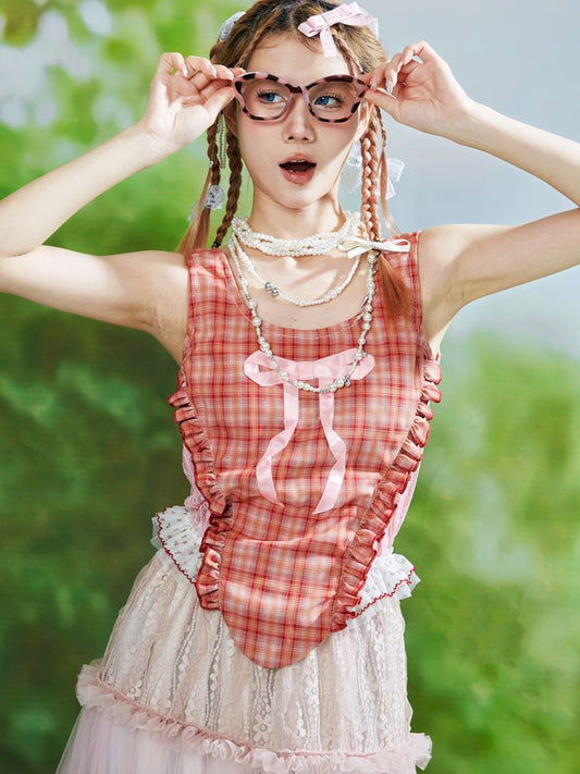 Sweet Cool Niche Lace Camisole Tank【s0000008763】