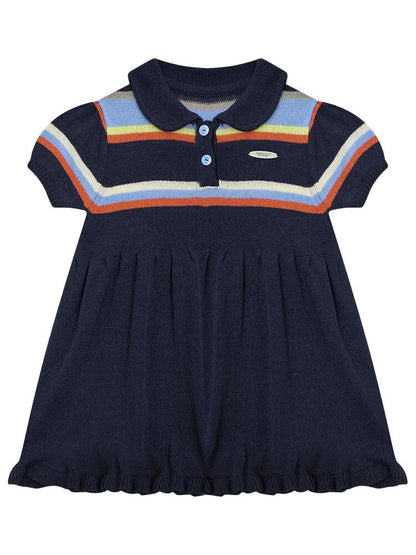 Doll Collar Knitted Slim T-Shirt【s0000016609】