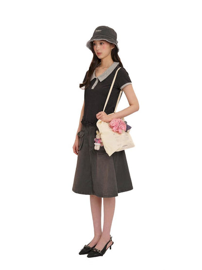 Shell label short sleeve t-shirt【s0000013454】