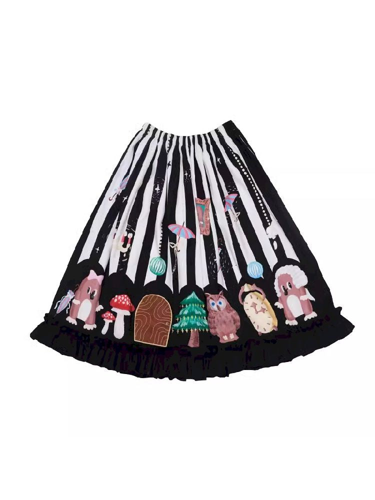 Stereoscopic Embroidered Organs Half Skirt【s0000005682】