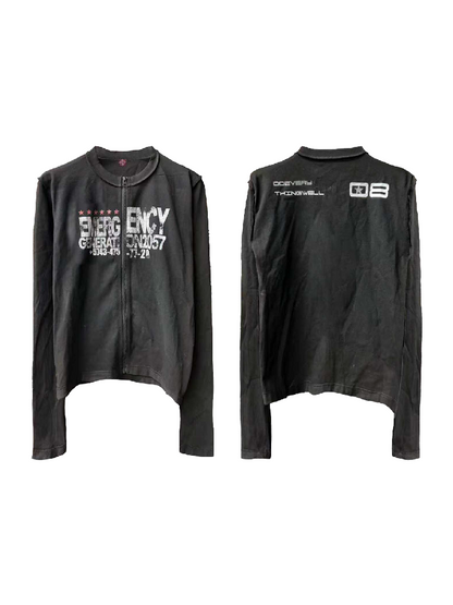Slogan Cotton Linen Long Sleeves【s0000018193】