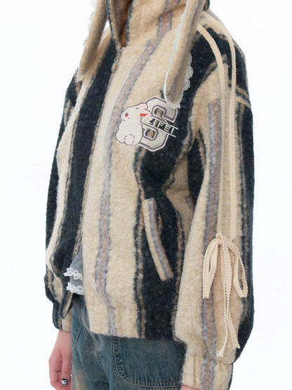 Hooded Rabbit Ears Short Jacket【s0000011494】