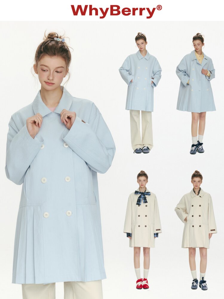 Moonlight Concerto Pleated Coat【s0000015668】