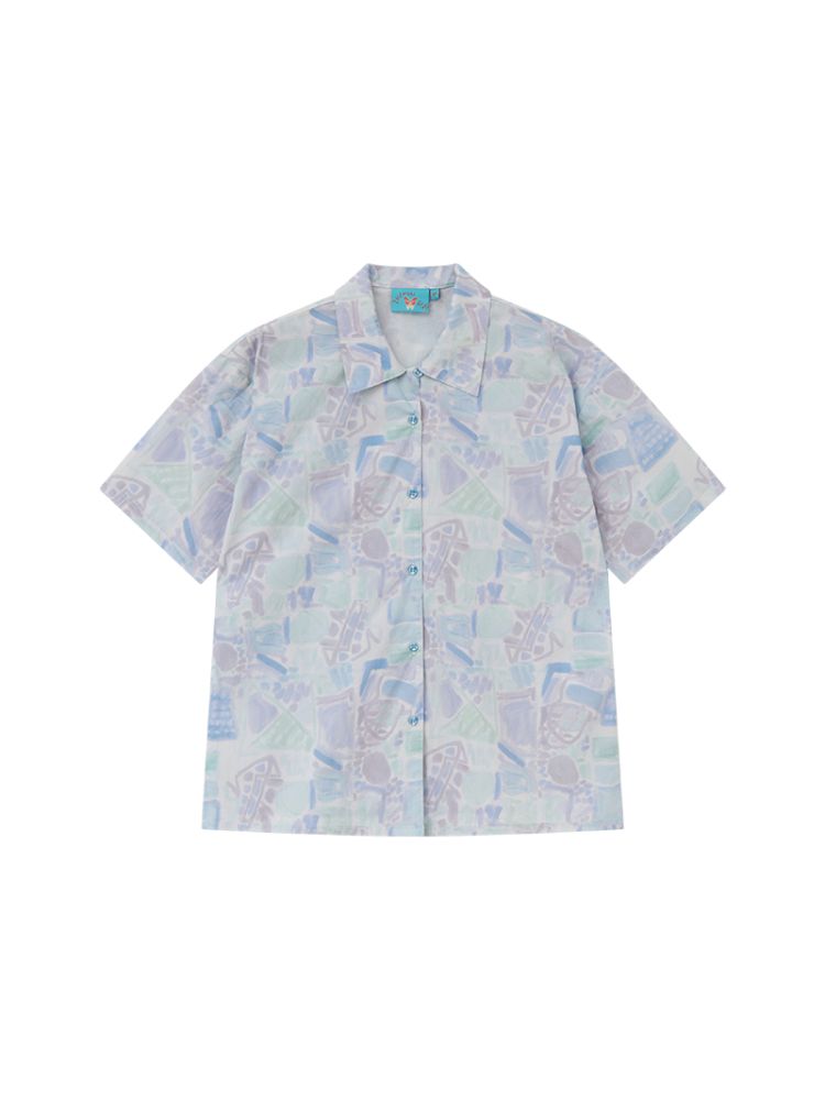 Full-print short-sleeved shirt【s0000012950】