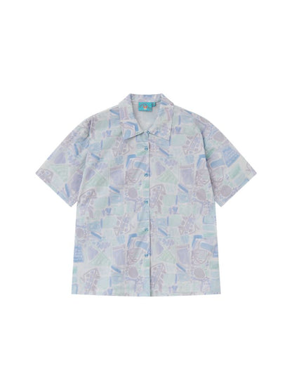 Full-print short-sleeved shirt【s0000012950】