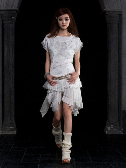 Totem Printed Ultra Short Dress Top【s0000012312】