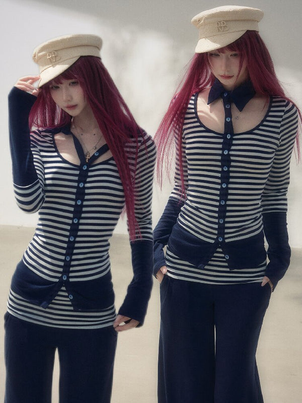 Striped Daily Commuter Base Layer【s0000019260】