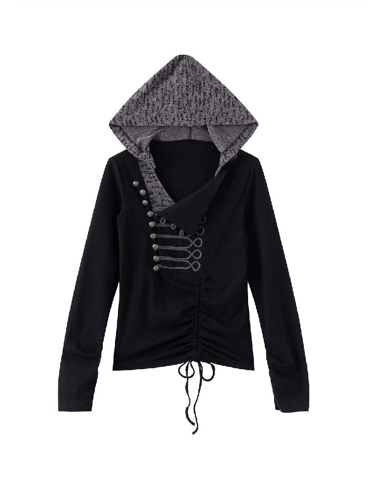 Napoleon Aria Cavalry Button Hoodie【s0000017853】