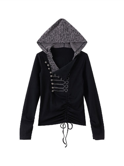 Napoleon Aria Cavalry Button Hoodie【s0000017853】