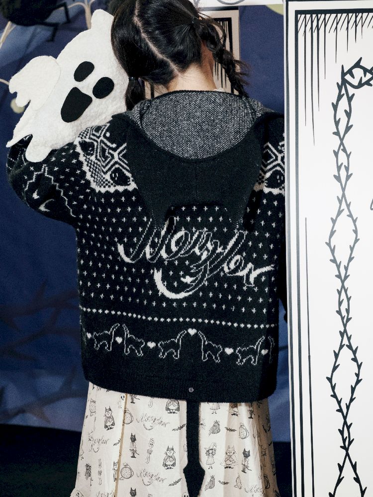 Cat Ears Devil's Tail Cardigan【s0000011559】