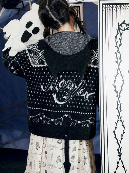 Cat Ears Devil's Tail Cardigan【s0000011559】