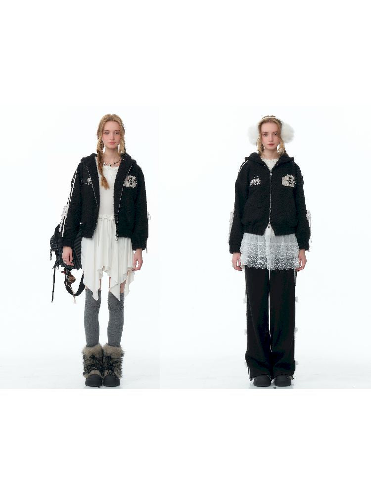 Hooded Rabbit Ears Short Jacket【s0000011500】