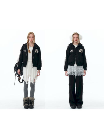 Hooded Rabbit Ears Short Jacket【s0000011500】