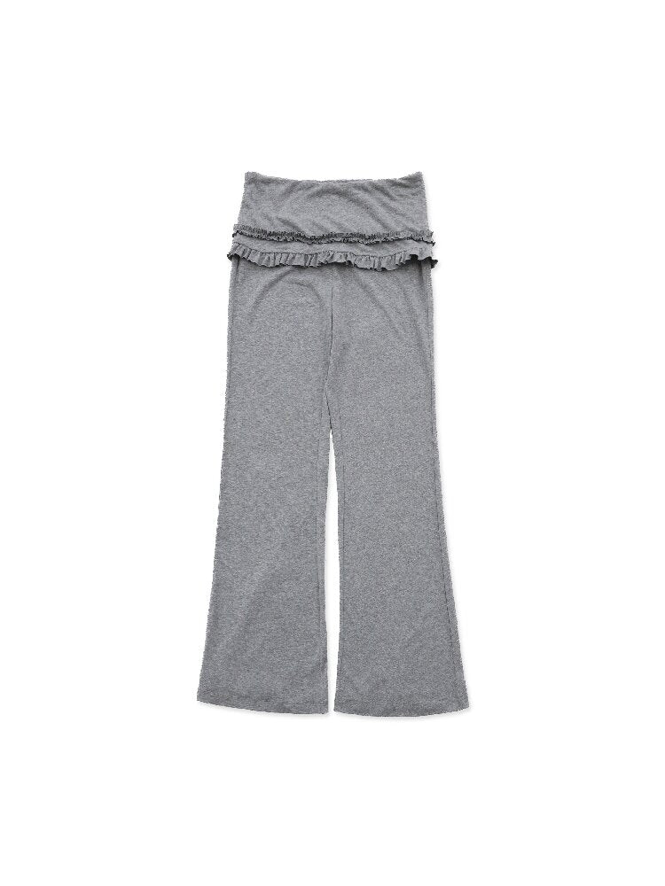 Soft Pile Double Lace Skirt Pants【s0000016122】