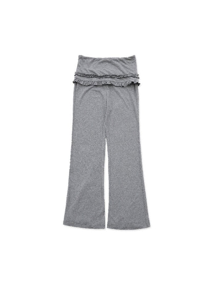 Soft Pile Double Lace Skirt Pants【s0000016122】