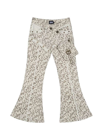 Straight-Leg Flared Low-Rise Pants【s0000014487】