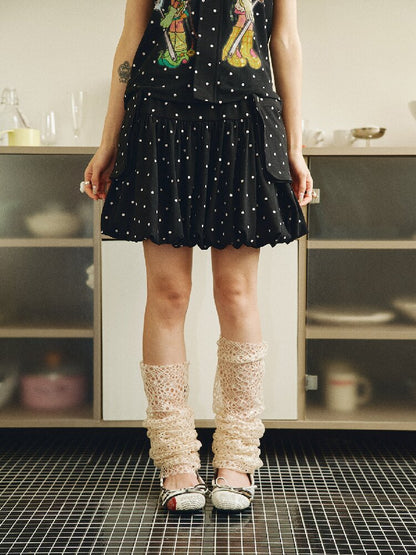 Polka Dot Detachable Pocket Skirt【s0000018694】