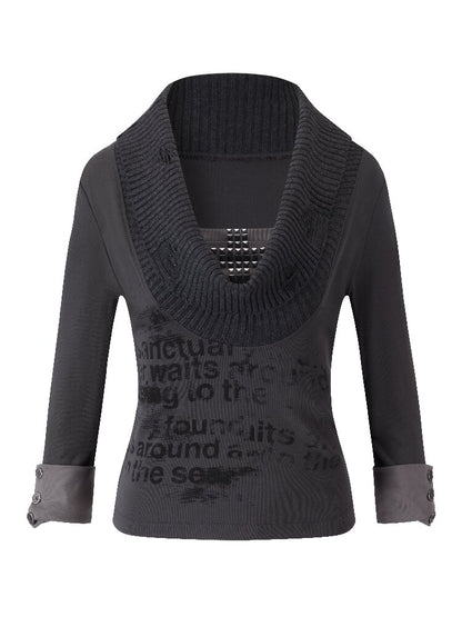 Graffiti Diamond Knitted Shirt【s0000016219】