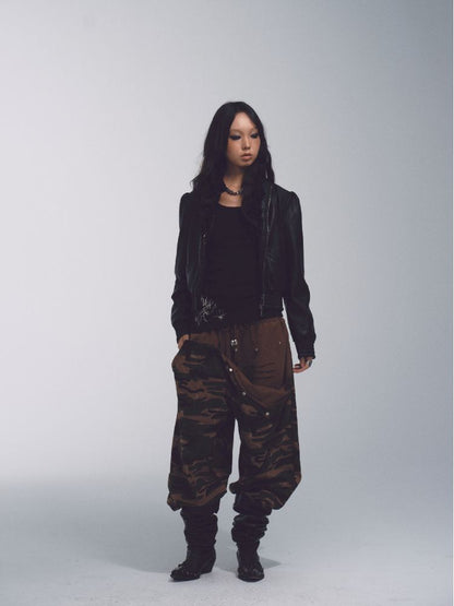 CAMOUFLAGE LOW RISE SWEATPANTS [S0000010741]