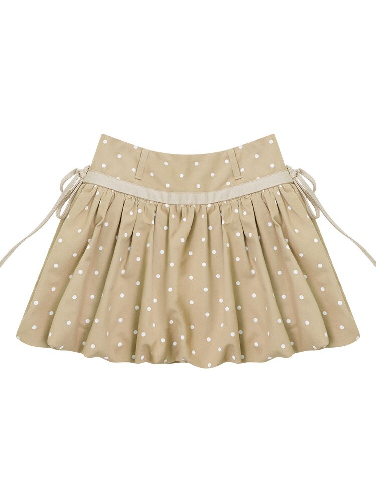Polka Dot Pocket Slimming Skirt【s0000016616】