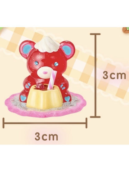 Pudding Bear Resin Colorful Earrings【s0000013353】