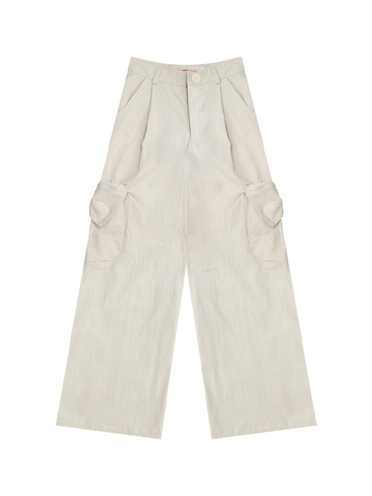 Apricot Bow High Waisted Trousers【s0000017150】