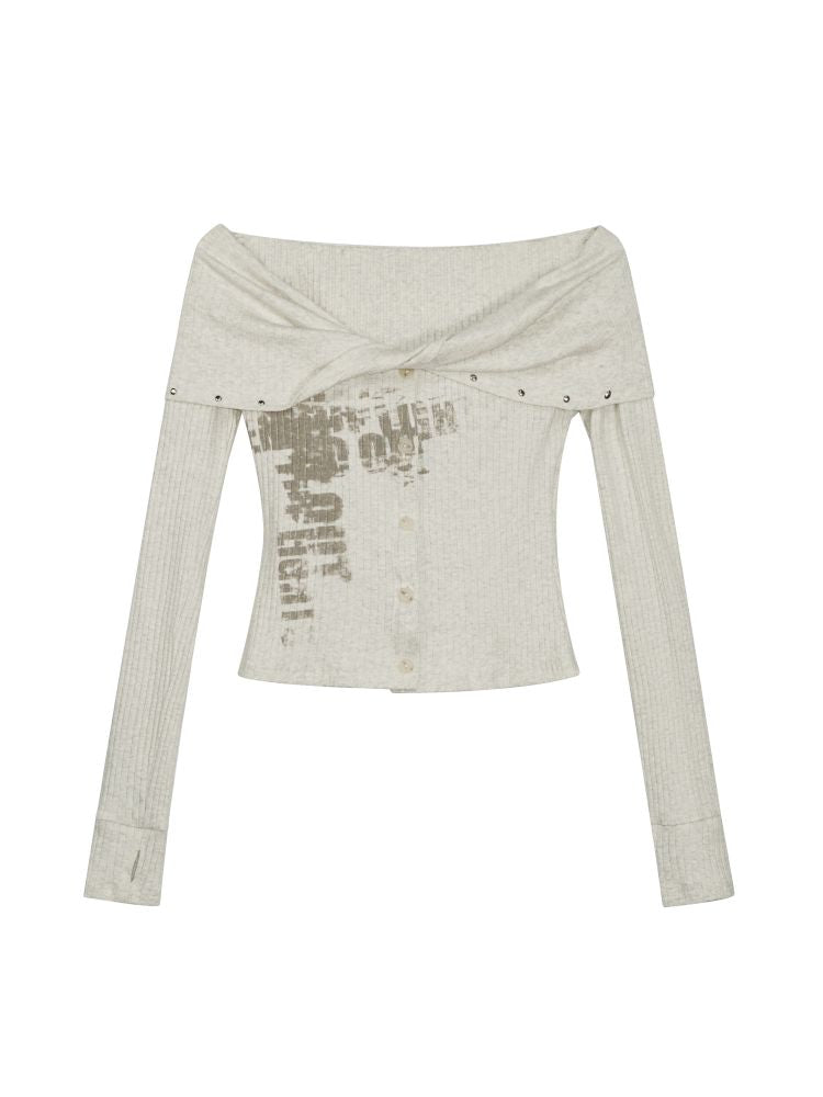 Drilling Long Sleeve Knit Sweater【s0000013888】