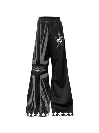 Flag Sub-Print Boxing Sweatpants【s0000018274】