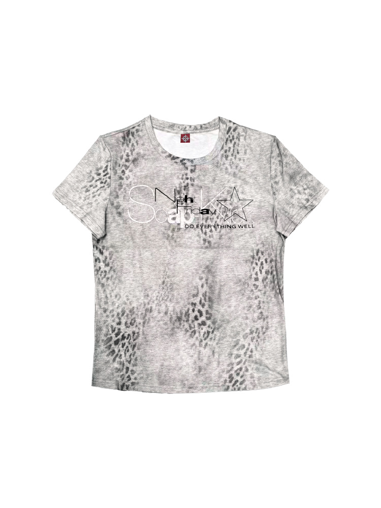 Millennium Silver Foil Leopard Tee【s0000018262】