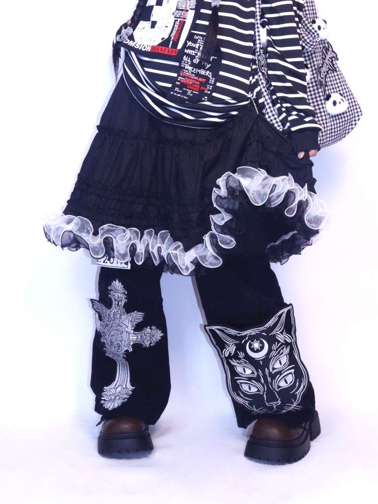 Patchwork A-Line Lace Long Skirt【s0000014625】