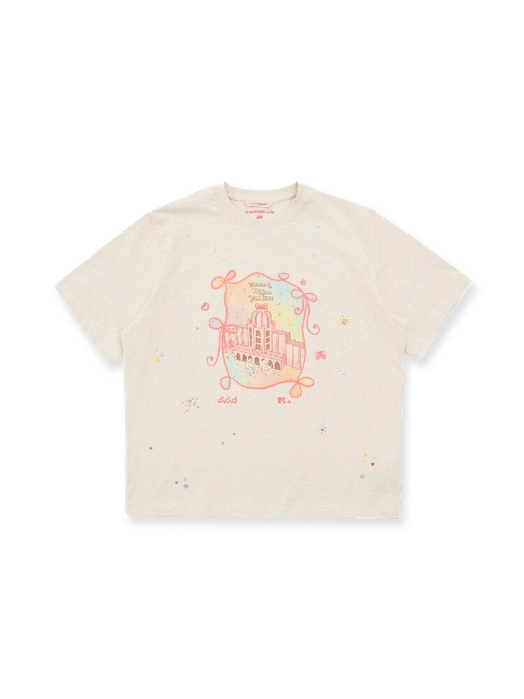 Illustration Rabbit Diamond T-shirt【s0000016093】