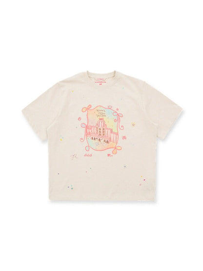 Illustration Rabbit Diamond T-shirt【s0000016093】