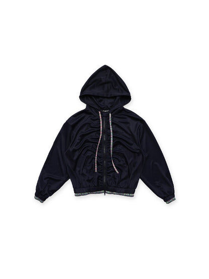 Mesh Hooded Color Blocked Jacket【s0000017417】