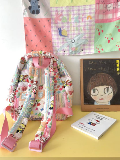 Quilted Cute Illustration Backpack【s0000012766】
