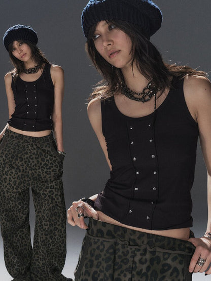 Hot Diamond Black Punk Tank Vest【s0000016243】