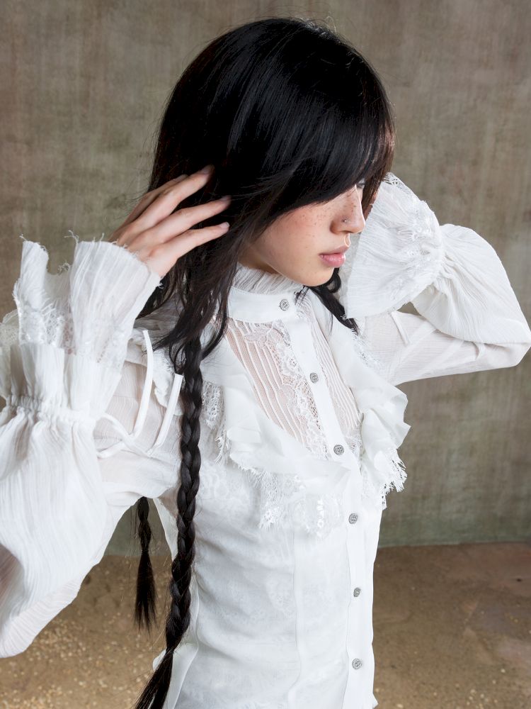 Chiffon Thin Sheer Top【s0000012653】