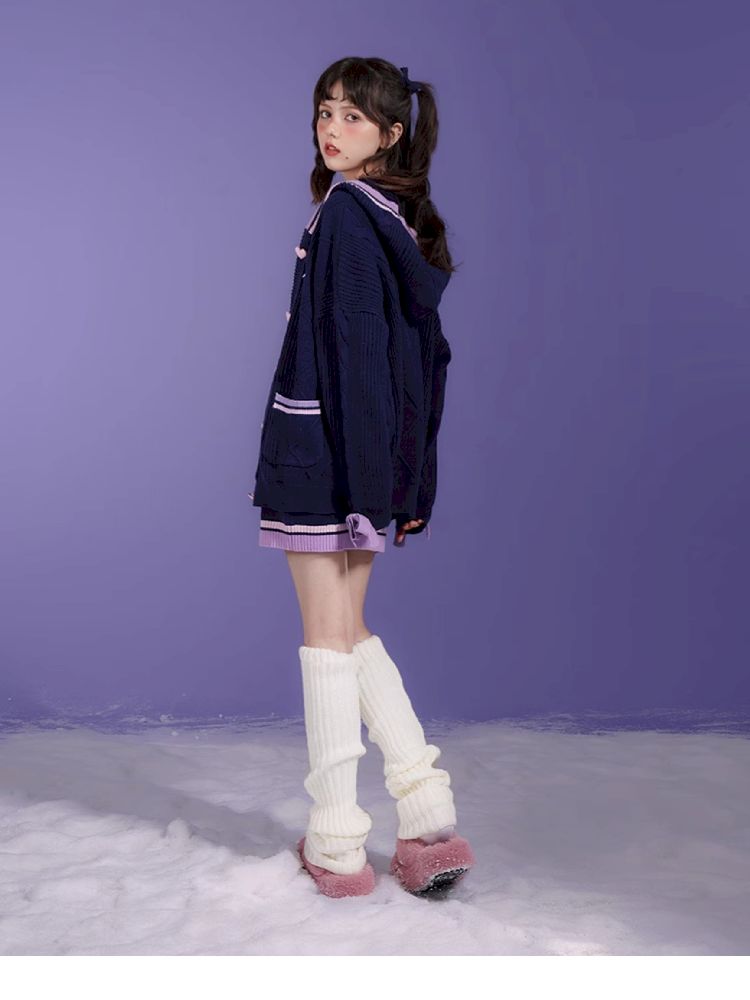 Romantic Pure Desire Sweater Dress Set【s0000005053】