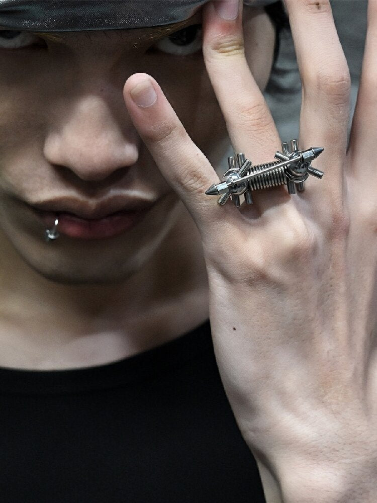 Hardcore Punk Mechanical Open Ring【s0000018872】
