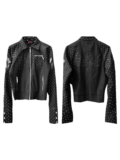 Retro Polka Dot Applique Jacket【s0000018208】