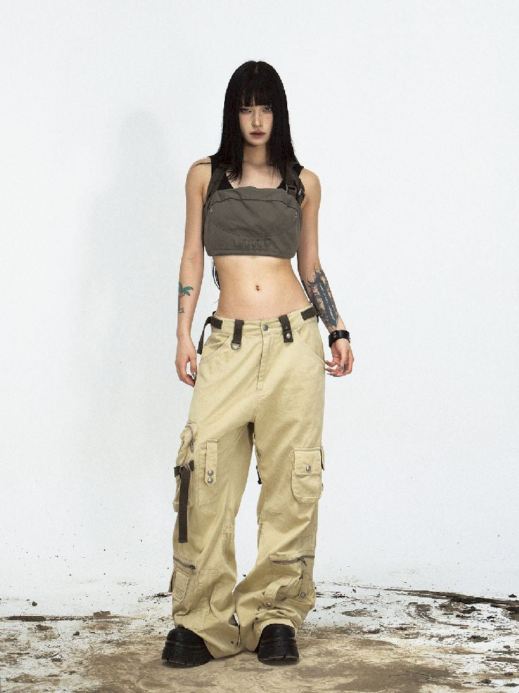 MULTI POCKETS STRAIGHT WORK PANTS [S0000010448]