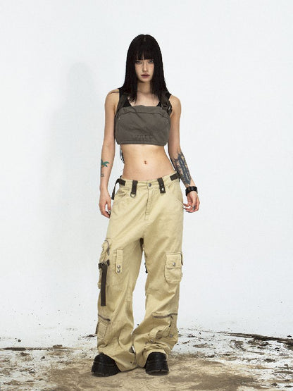 MULTI POCKETS STRAIGHT WORK PANTS [S0000010448]