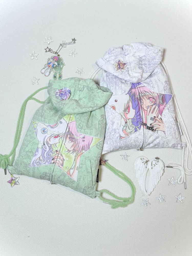 Double-Shoulder Drawstring Bag【s0000014441】