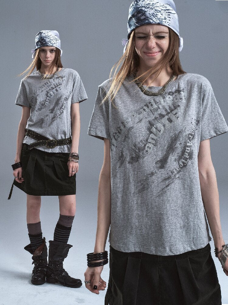 Layered Glitter Floral T-shirt【s0000016896】