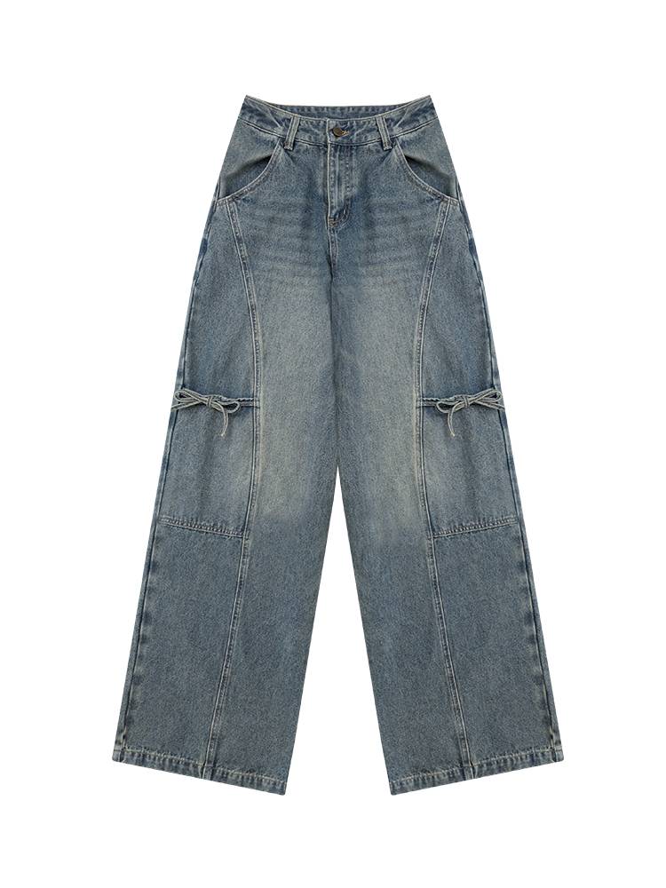 Straight Wide-Leg Denim Pants【s0000014356】 – SCULTURE