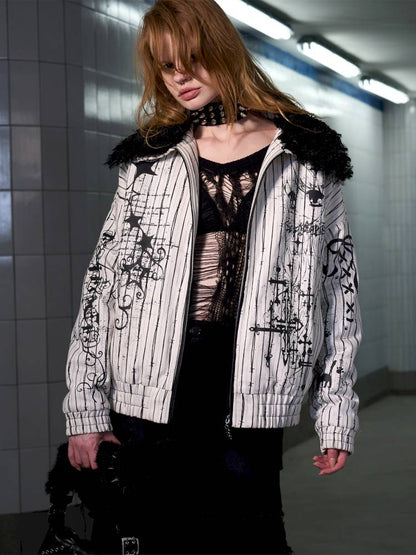 Fur Collar Thick Fleece Jacket【s0000014421】